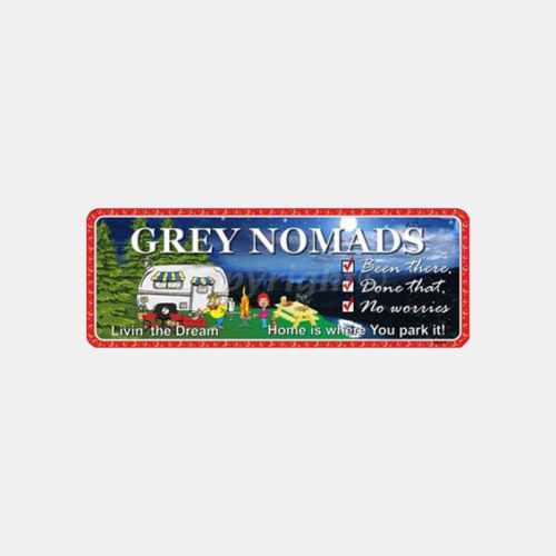 Grey Nomads - Number Plate | Mildura Holden Museum