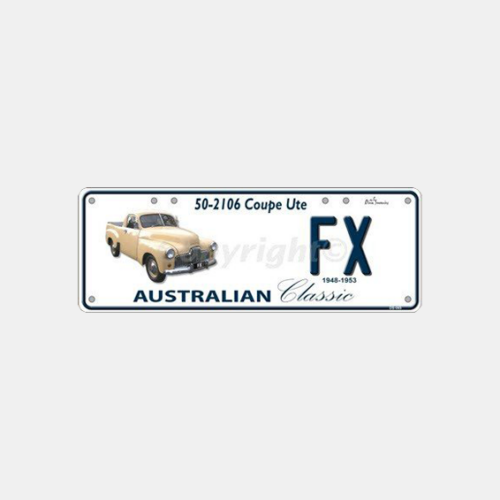 FX Ute - Number Plate | Mildura Holden Museum