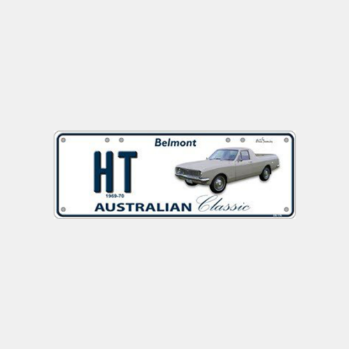 HT Belmont Ute - Number Plate | Mildura Holden Museum