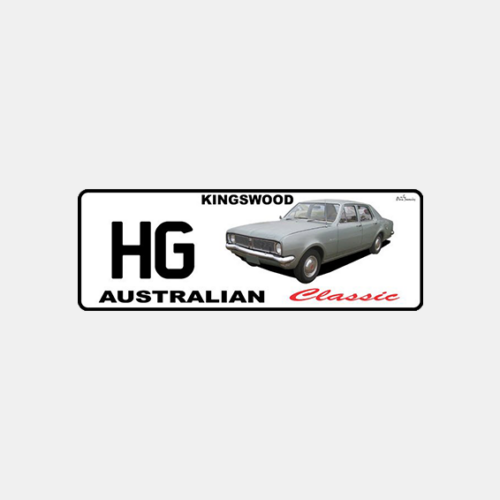 HG Kingswood Sedan - Number Plate | Mildura Holden Museum