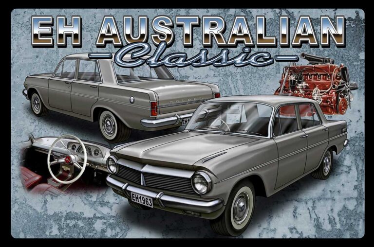 Holden EH Tin Sign Mildura Holden Motor Museum